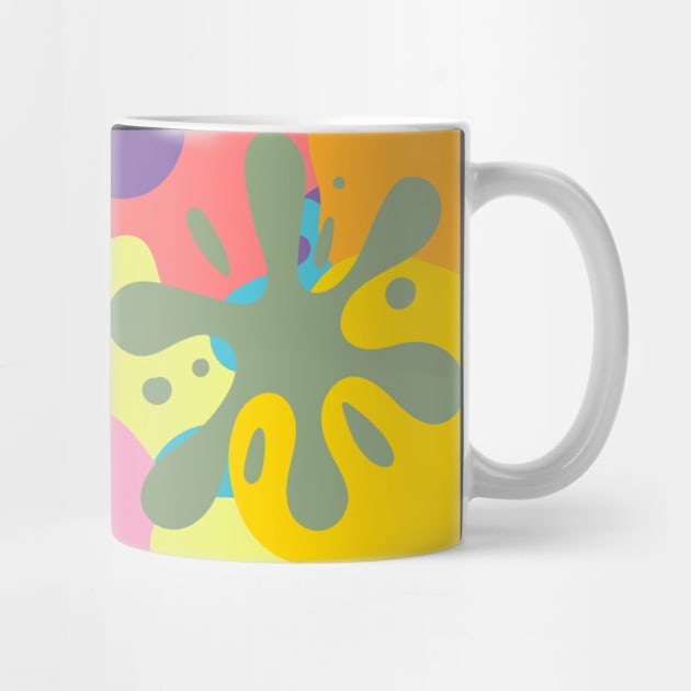 Pastel Pattern - Organic Blobs by TuncGK